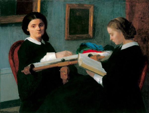 Henri Fantin-Latour The Two Sisters oil painting image